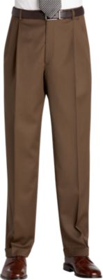 Austin Reed Brown Pleated Regular Rise Slacks