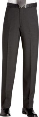 Austin Reed Charcoal Flat Front Regular Rise Slacks