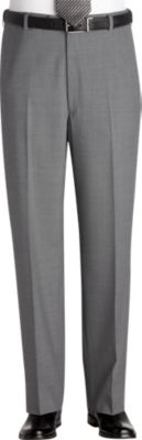 Austin Reed Gray Flat Front Regular Rise Slacks