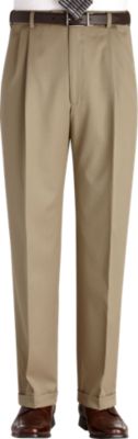 Austin Reed Tan Pleated Regular Rise Slacks