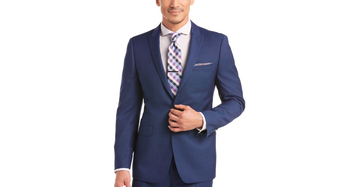 Calvin Klein Blue Extreme Slim Fit Suit - Men's Extreme Slim Fit ...