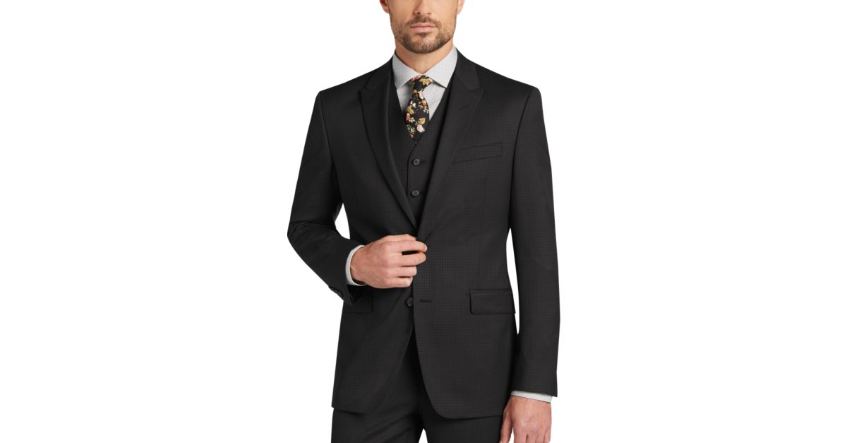 Men's 3 Piece Vested Suits, Suits with Vests Men's Wearhouse
