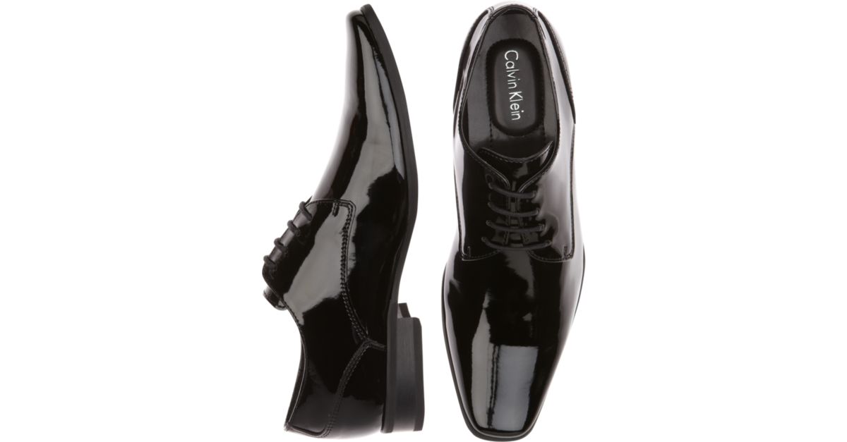Calvin Klein Brodie Black Tuxedo Shoes Men's Tuxedo Formal Shoes