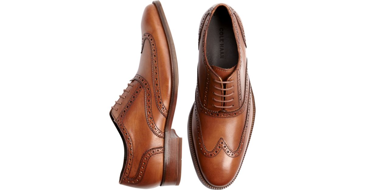 wingtip shoes tan