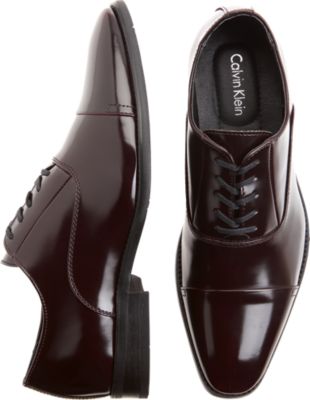 calvin klein burgundy shoes