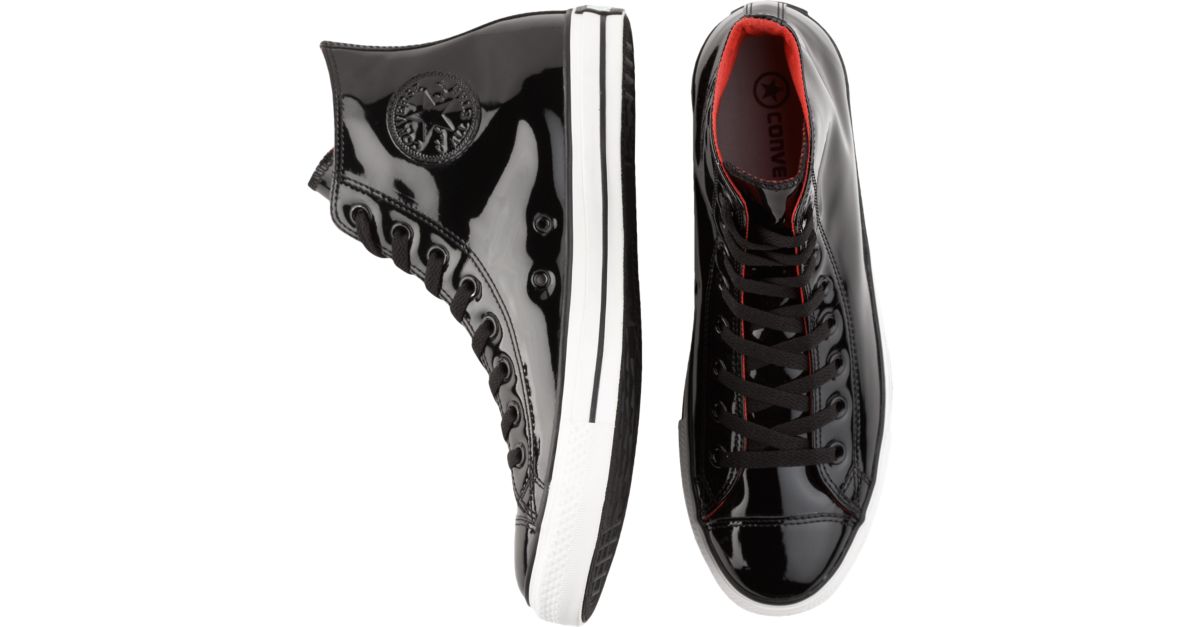 black patent converse shoes