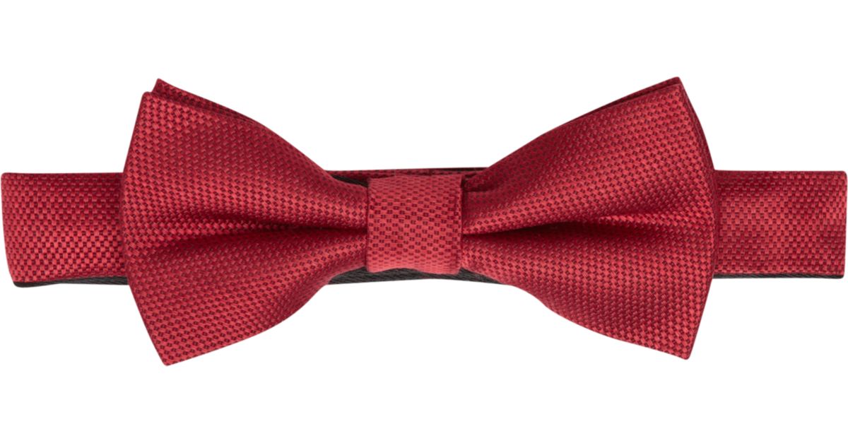 Esquire Red Satin Pre-Tied Bow Tie - Men's Bow Ties | Men's Wearhouse